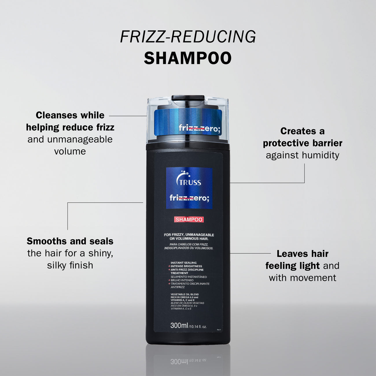 FRIZZ ZERO SHAMPOO 300 ML/10.14 FL.OZ