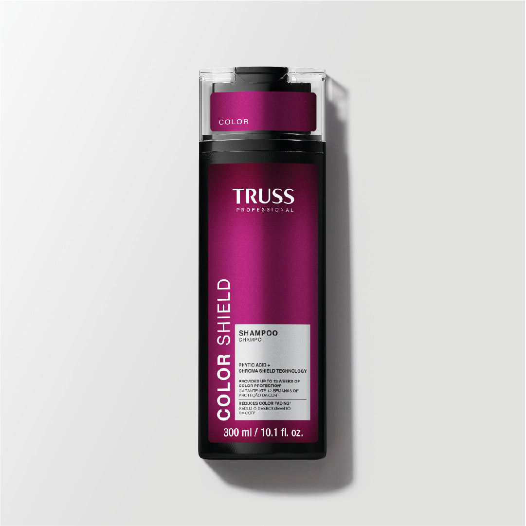 Truss Color Shield conditioner bottle on a light gray background