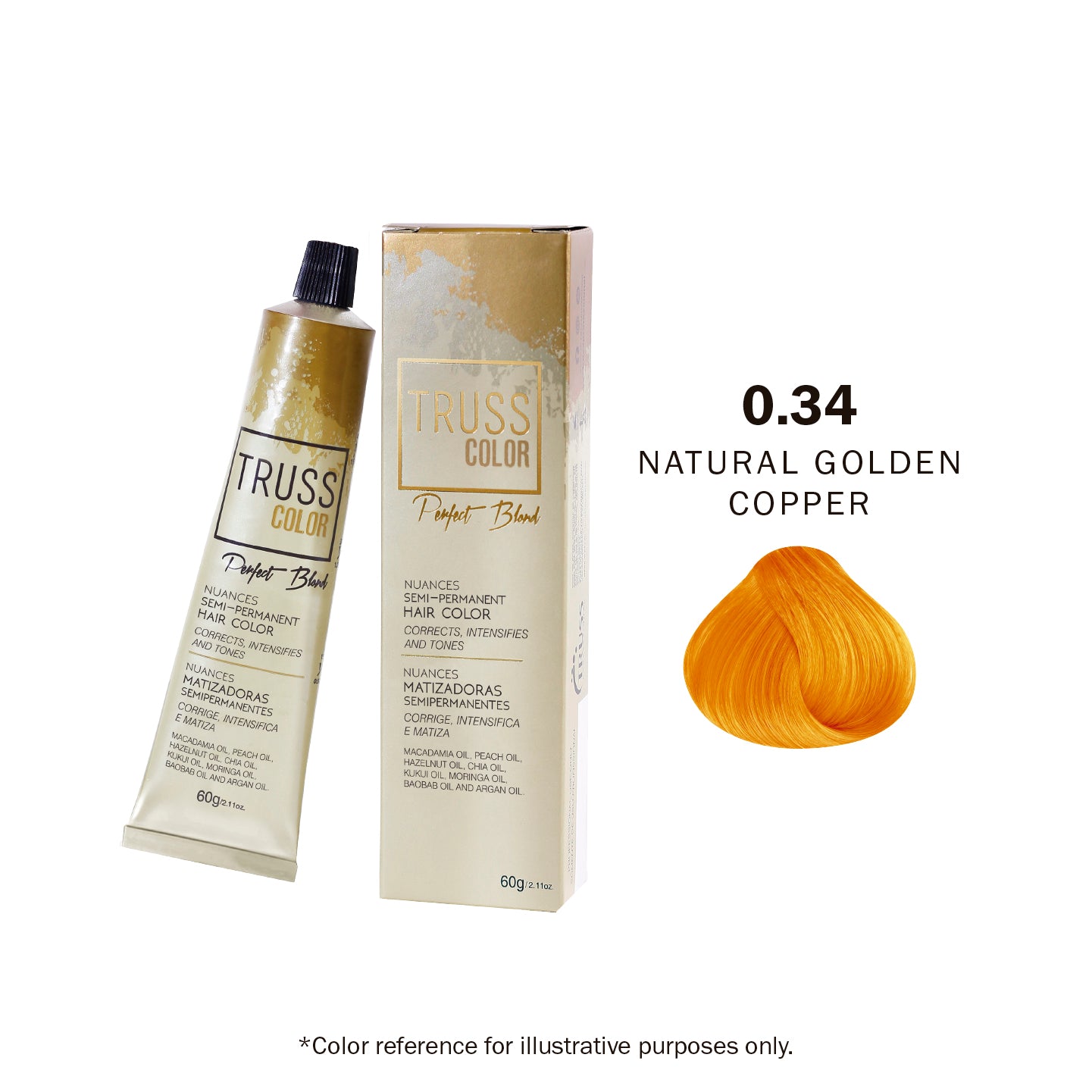 TONER - 0.34 NATURAL GOLDEN COPPER 60G / 2.11 OZ