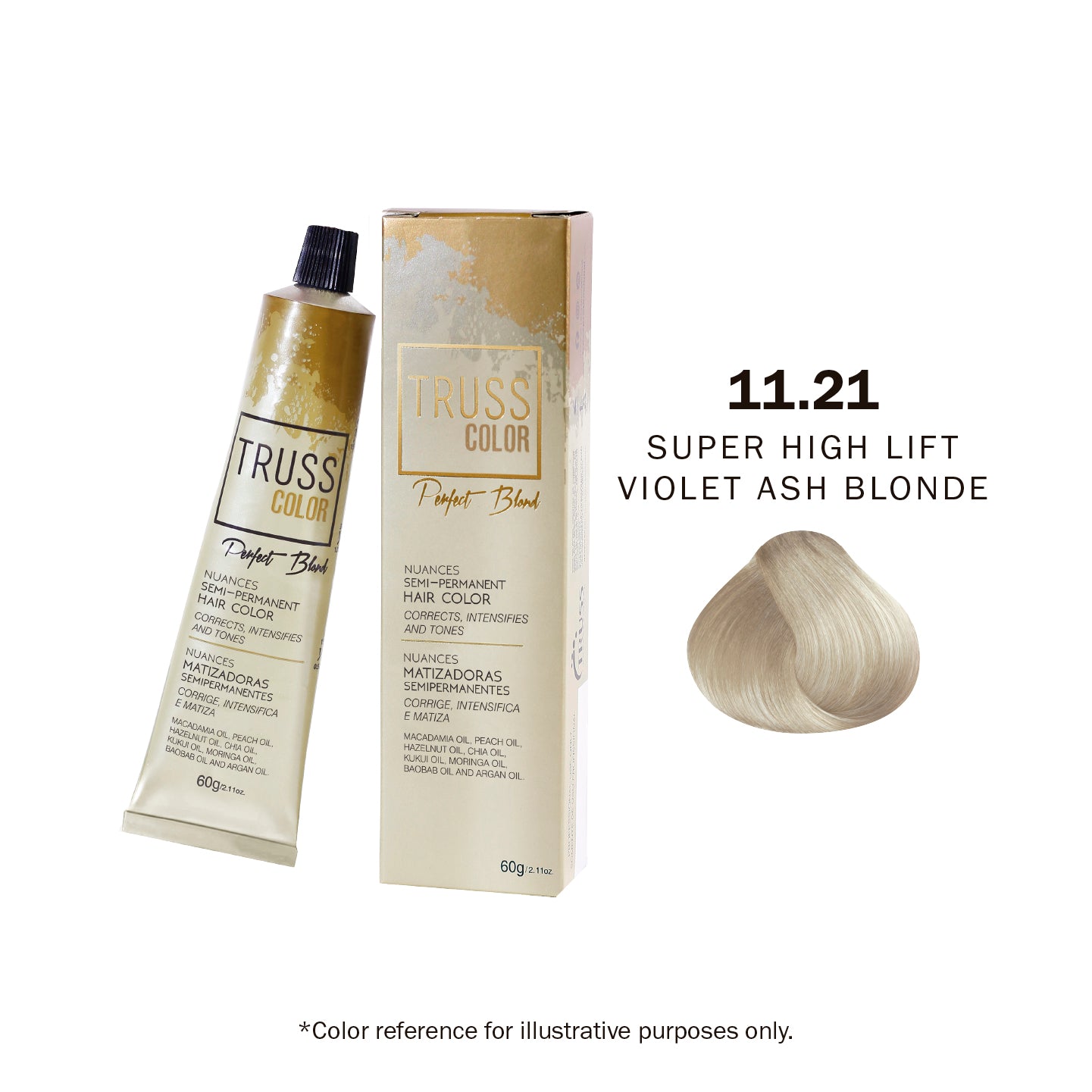TONER - 11.21 SUPER HIGH LIFT VIOLET ASH BLOND 60G/2.11 OZ