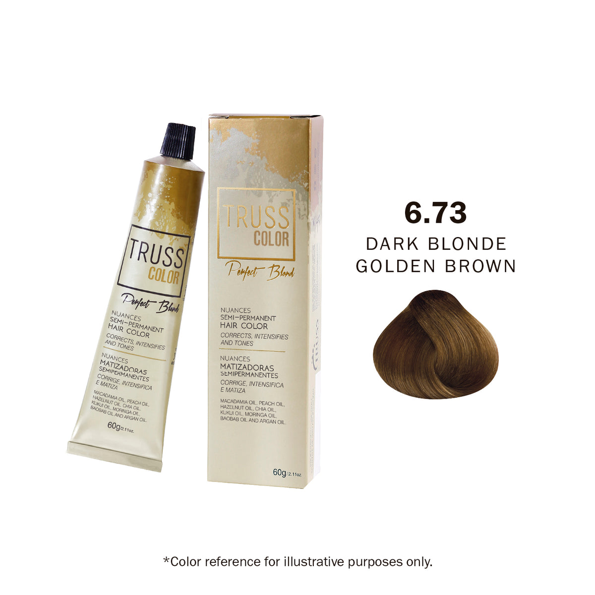 TONER - 6.73 DARK BLONDE GOLDEN BROWN 60G / 2.11 OZ10366811799832