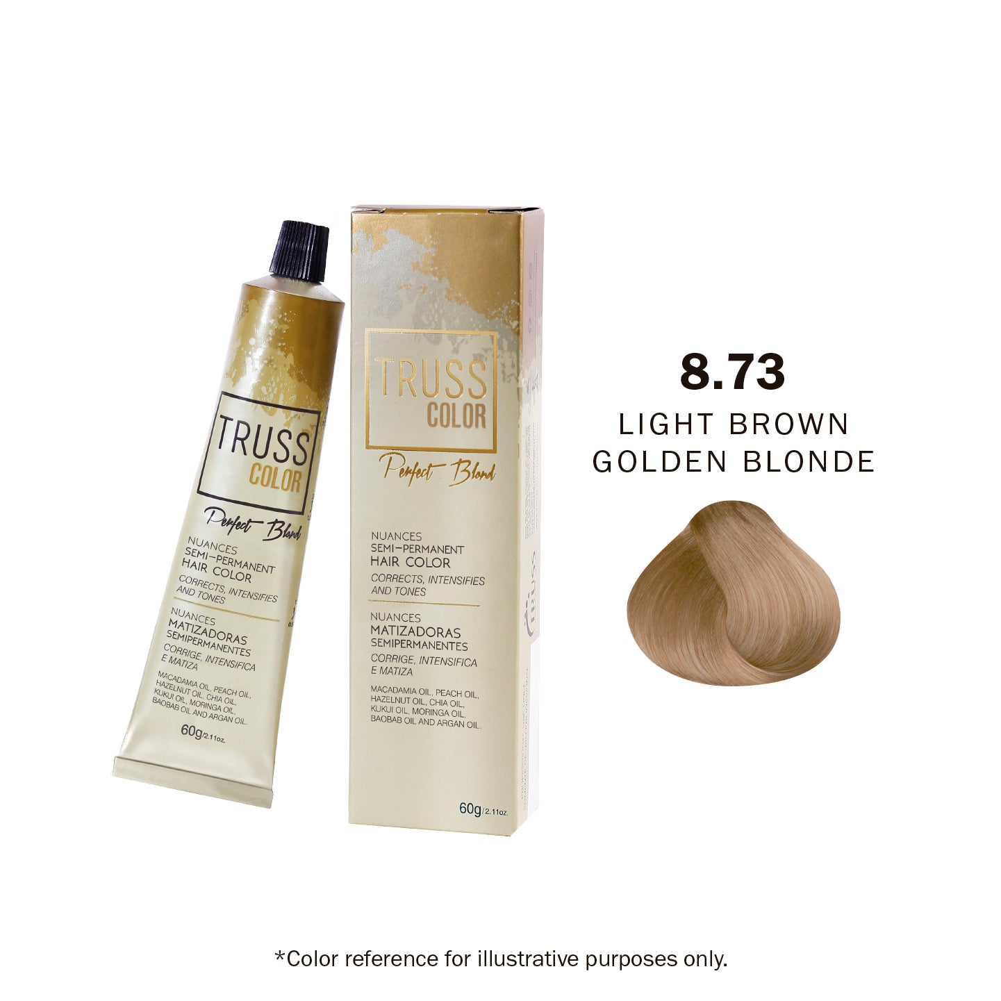 TONER - 8.73 LIGHT BROWN GOLDEN BLONDE 60G / 2.11 OZ
