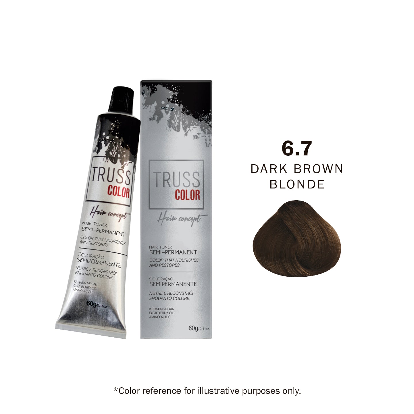 SEMI PERMANENT - 6.7 DARK CHESTNUT BLONDE 60G / 2.11 OZ
