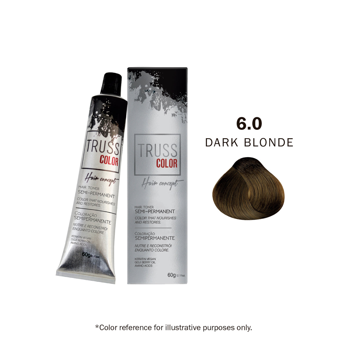 SEMI PERMANENT - 6.0 DARK BLONDE 60G / 2.11 OZ10366669193496