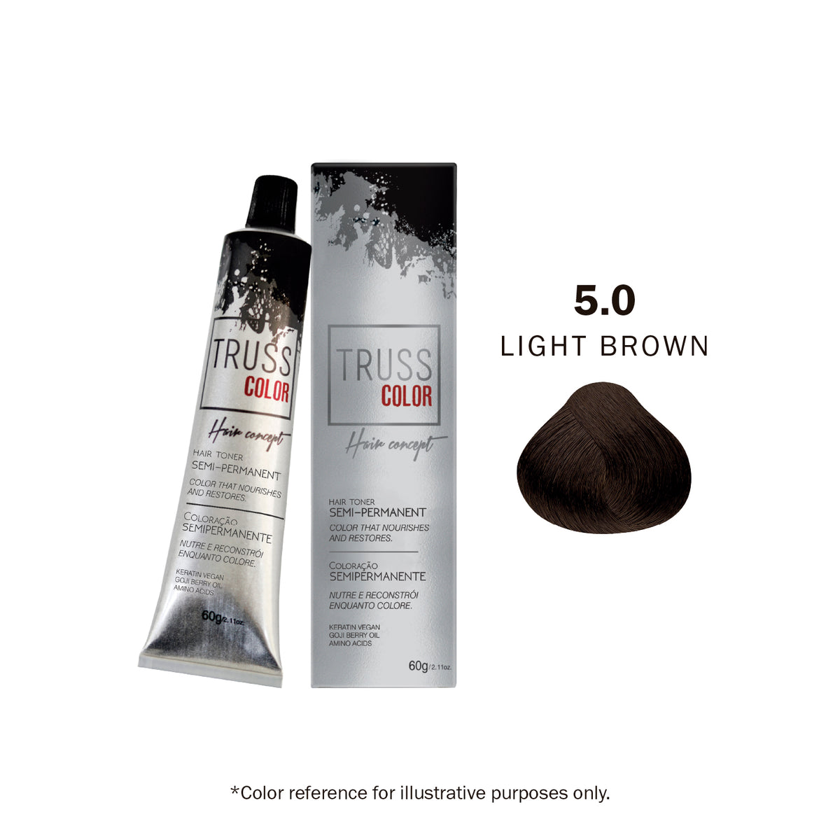 SEMI PERMANENT - 5.0 LIGHT BROWN 60G / 2.11 OZ10366672765208