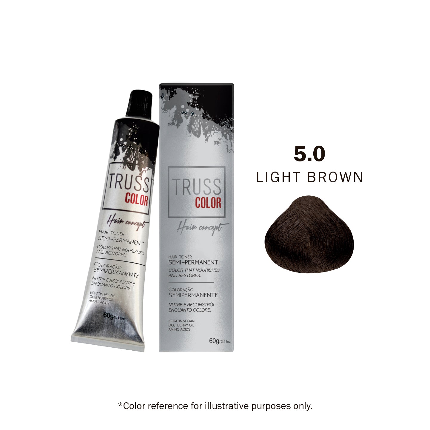 SEMI PERMANENT - 5.0 LIGHT BROWN 60G / 2.11 OZ